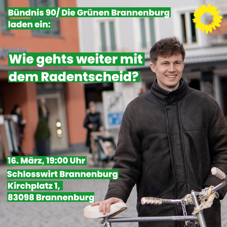 Einladung: Infoveranstaltung zum Radentscheid in Brannenburg